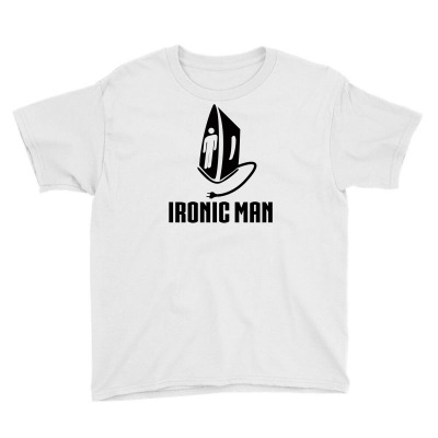 Ironic Man Youth Tee Designed By Chilistore