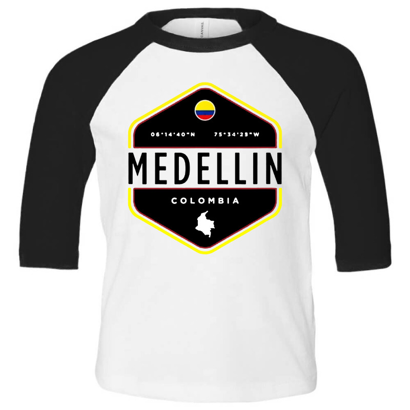 Medellin Colombia Toddler 3/4 Sleeve Tee by Komjen | Artistshot