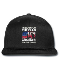 I Stand For The Flag & Kneel For The Cross Veteran Day Gift 22 Printed Hat | Artistshot