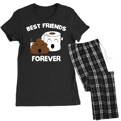 Best Friends Forever Poop Emoji T Shirt Cool Emoticon Tshirt Women's Pajamas Set Designed By Hung