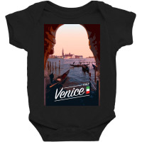 Venice Poster Baby Bodysuit | Artistshot