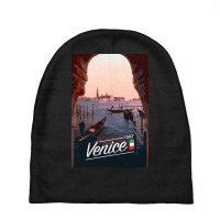 Venice Poster Baby Beanies | Artistshot