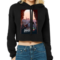 Venice Poster Cropped Hoodie | Artistshot