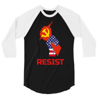 Resist Anti Vaccine Mandates And Communisum Long Sleeve T Shirt 3/4 Sleeve Shirt | Artistshot