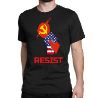 Resist Anti Vaccine Mandates And Communisum Long Sleeve T Shirt Classic T-shirt | Artistshot