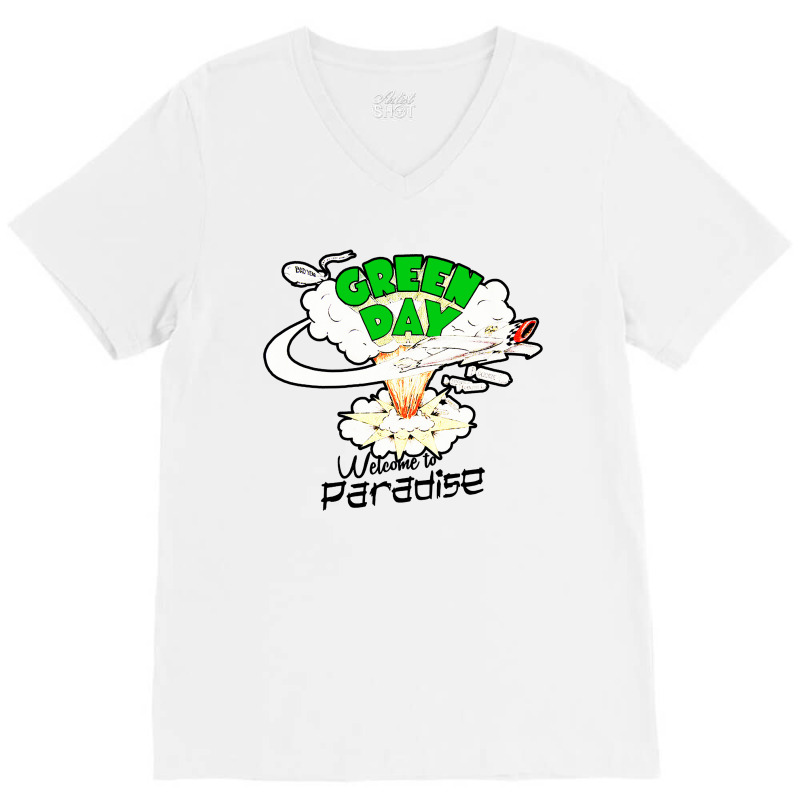 Green Party V-neck Tee | Artistshot