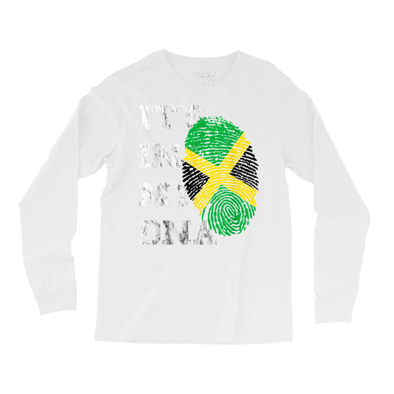 It's In My Dna Jamaica Genetic Jamaican Roots Jamaican Pride T Shirt Long Sleeve Shirts by sabadmscoastlw | Artistshot