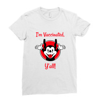 Happy Dog Vaccinated   Vaccinated Ladies Fitted T-shirt | Artistshot