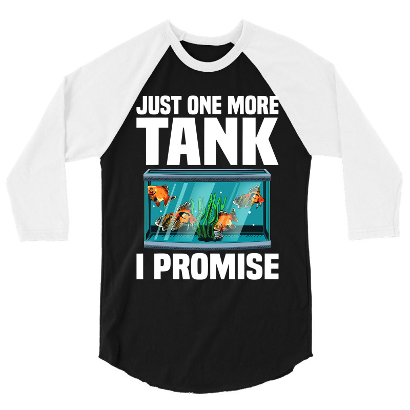 Funny Aquarium Designs For Men Women Fish Tank Fishkeeping 3/4 Sleeve Shirt | Artistshot