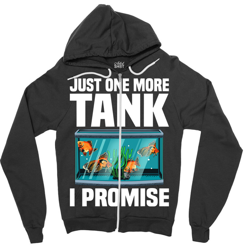 Funny Aquarium Designs For Men Women Fish Tank Fishkeeping Zipper Hoodie | Artistshot