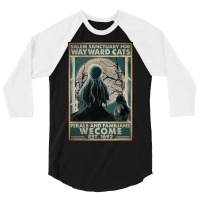 Cats Salem Sanctuary For Way Ward 3/4 Sleeve Shirt | Artistshot