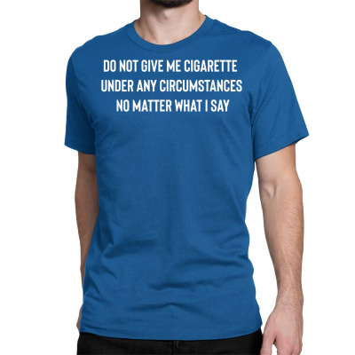 Cigarettes T-Shirt (Royal Blue)