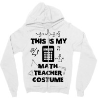 This Is My Scary Math Teacher Costume Halloween Cartoon Character Zipper Hoodie | Artistshot