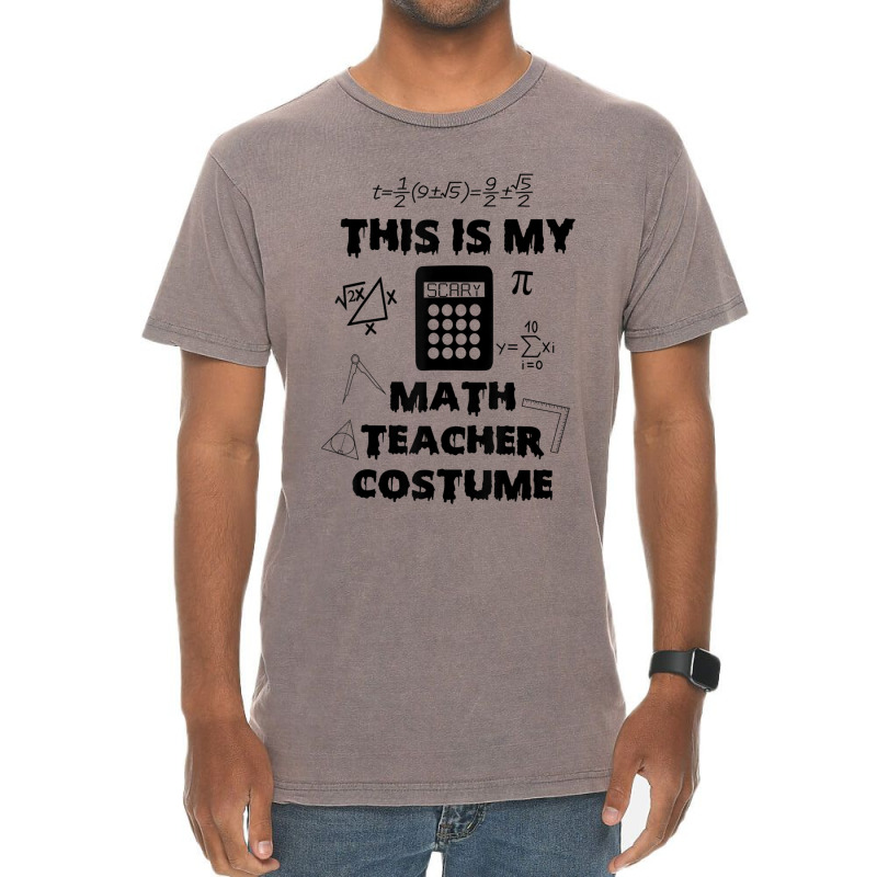 This Is My Scary Math Teacher Costume Halloween Cartoon Character Vintage T-shirt | Artistshot