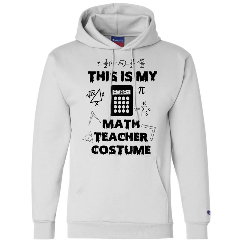 This Is My Scary Math Teacher Costume Halloween Cartoon Character Champion Hoodie | Artistshot