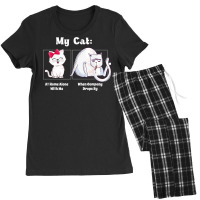 Funny Cat Meme Licking Cute Kitten T Shirt Women's Pajamas Set | Artistshot