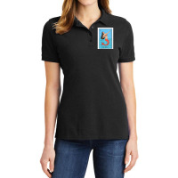 Womens La Mermaid Lottery Gift The Mermaid Card Mexican Lottery V Neck Ladies Polo Shirt | Artistshot