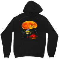 Black Cat Halloween Scary Pumpkins Full Moon Black Cat Lover 51 Unisex Hoodie | Artistshot