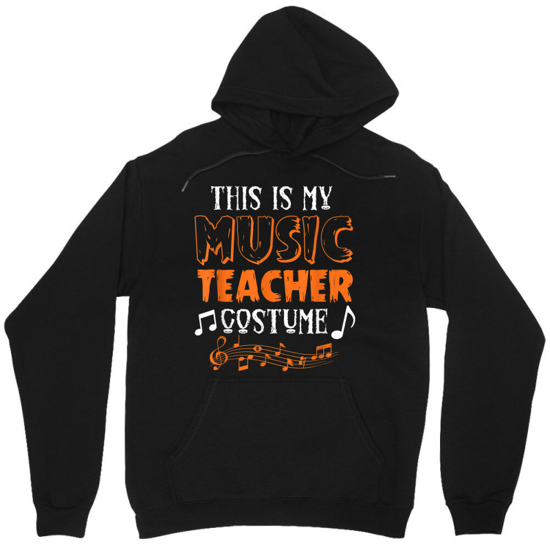 Funny This Is My Scary Music Teacher Halloween Costume Party Retro Unisex Hoodie | Artistshot