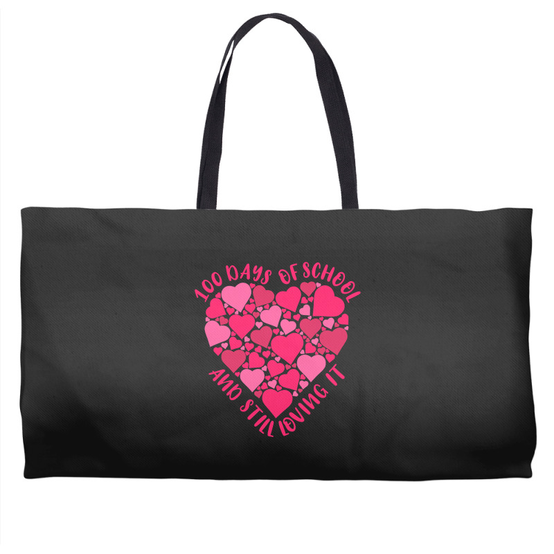 Cute 100 Days Of School And Still Loving It Heart Weekender Totes | Artistshot