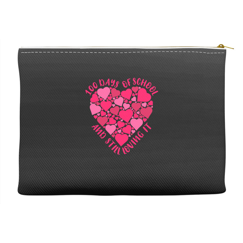 Cute 100 Days Of School And Still Loving It Heart Accessory Pouches | Artistshot