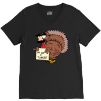 Thanksgiving  I M Not A Turkey (disguised Face Don T Gobble Til You Wo V-neck Tee | Artistshot