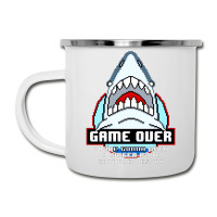 Game Over Shark Camper Cup | Artistshot