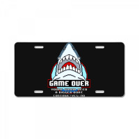 Game Over Shark License Plate | Artistshot