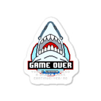 Game Over Shark Sticker | Artistshot