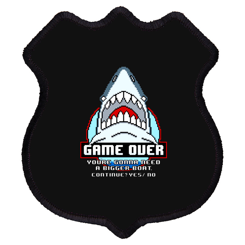 Game Over Shark Shield Patch | Artistshot