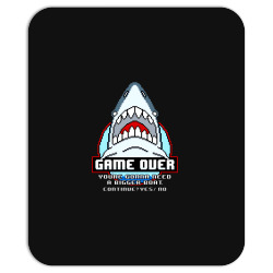 game over shark Mousepad | Artistshot