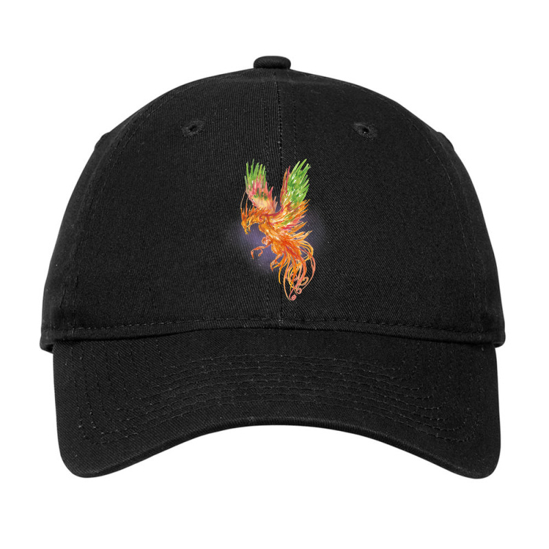 Phoenix Rising Watercolor Fantasy Mythical Mystic Funny Gift Adjustable Cap by HailieDesign | Artistshot