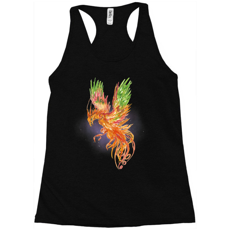 Phoenix Rising Watercolor Fantasy Mythical Mystic Funny Gift Racerback Tank by HailieDesign | Artistshot