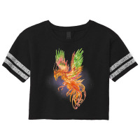 Phoenix Rising Watercolor Fantasy Mythical Mystic Funny Gift Scorecard Crop Tee | Artistshot