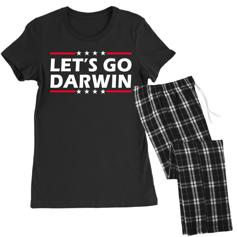 Lets Go Darwin Funny Sarcastic Women Men Let’s Go Darwin Women's Pajamas Set by moonlight2270 | Artistshot