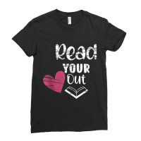 Read Your Heart Out Funny Book Lovers Character Animae Ladies Fitted T-shirt | Artistshot