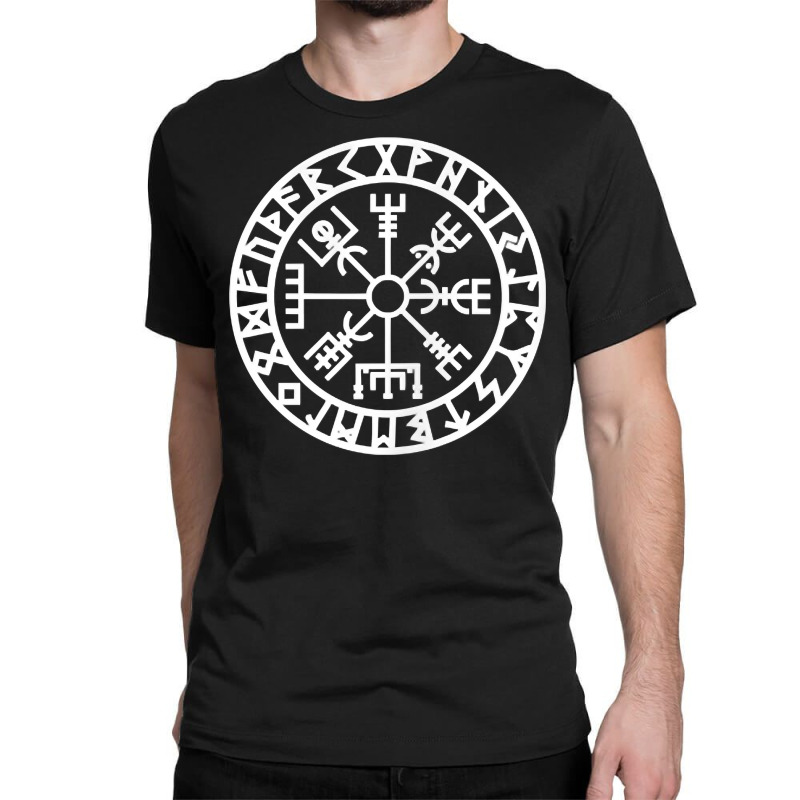 Vegvisir Viking Compass Rune Protection Symbol Celts Nordic Tank Top Classic T-shirt by sabadmscoastlw | Artistshot