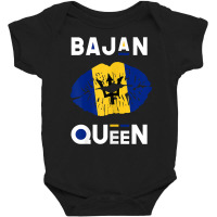 Womens Bajan Queen Shirt Barbados Flag Lips Barbadian Pride T Shirt Baby Bodysuit | Artistshot