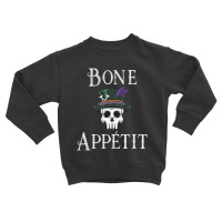 Vintage New Orleans Theme Voodoo Skull Fun Bone Appetit Pun T Shirt Toddler Sweatshirt | Artistshot