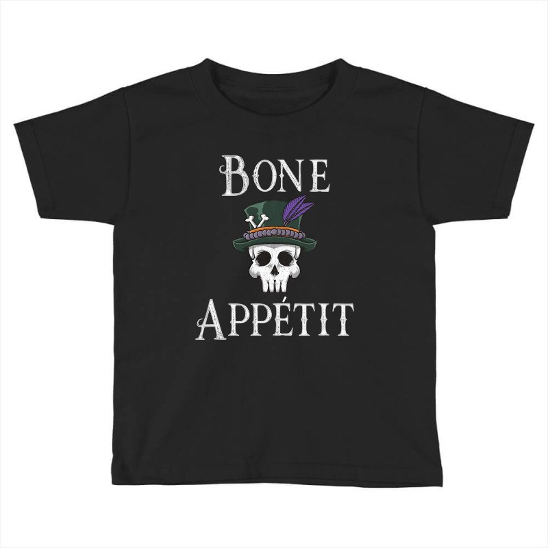 Vintage New Orleans Theme Voodoo Skull Fun Bone Appetit Pun T Shirt Toddler T-shirt by LoriMccarty89 | Artistshot