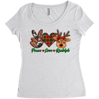 Peace Love Rudolph Women's Triblend Scoop T-shirt | Artistshot