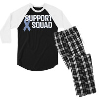 Esophageal Cancer Awareness Support Squad T Shirt Men's 3/4 Sleeve Pajama Set | Artistshot