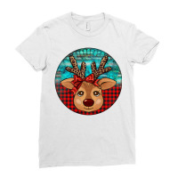 Reindeer Christmas Ladies Fitted T-shirt | Artistshot