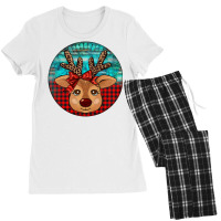 Reindeer Christmas Women's Pajamas Set | Artistshot