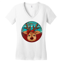 Reindeer Christmas Women's V-neck T-shirt | Artistshot