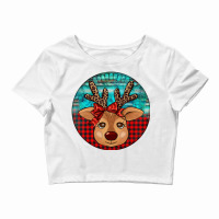 Reindeer Christmas Crop Top | Artistshot