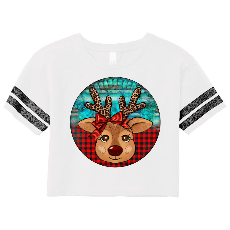 Reindeer Christmas Scorecard Crop Tee | Artistshot