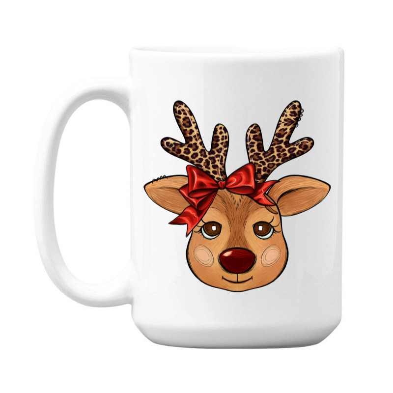 Reindeer Face 15 Oz Coffee Mug | Artistshot