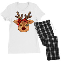 Reindeer Face Women's Pajamas Set | Artistshot