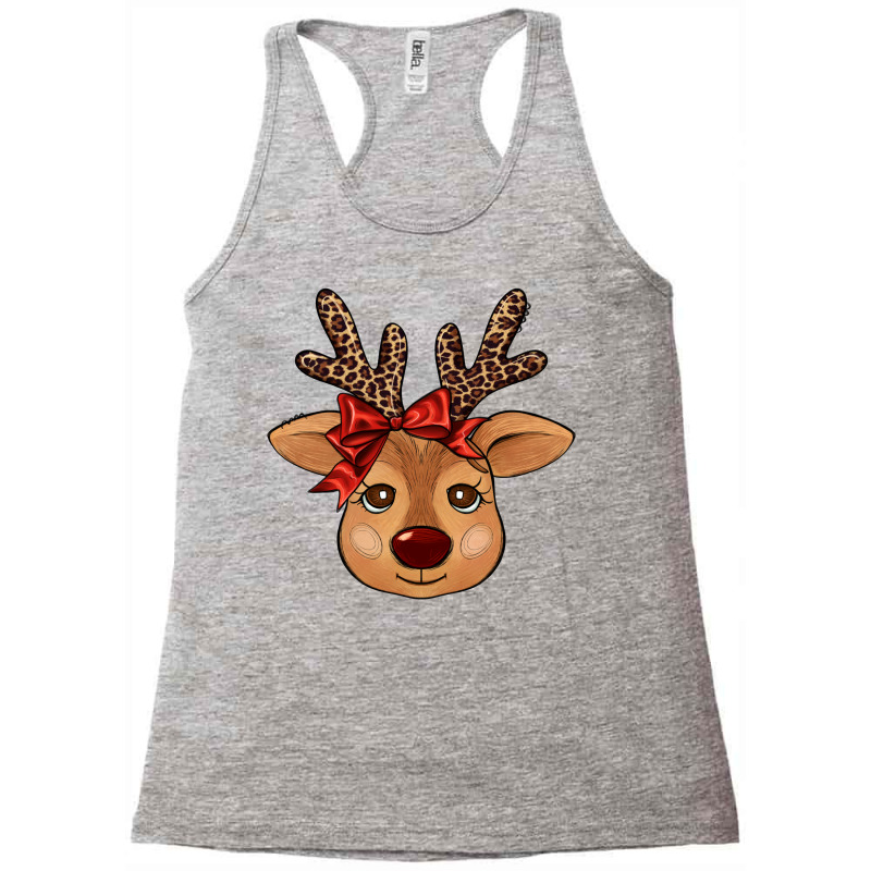 Reindeer Face Racerback Tank | Artistshot